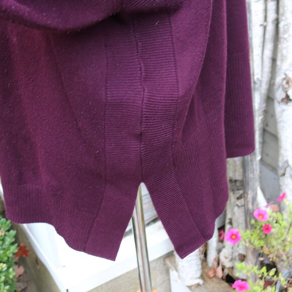French Connection Plus Size Plum Long Turtleneck Sweater Sz 2X - Picture 5 of 8